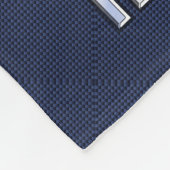 Libra Zodiac Sign auf Navy Carbon Fiber Style Fleecedecke (Ecke)