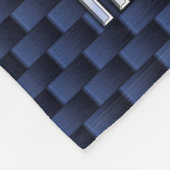 Libra Zodiac Sign auf Navy Carbon Fiber Style Fleecedecke (Ecke)