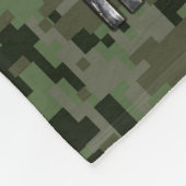 Libra Zodiac Sign auf olivengrüne digitale Camoufl Fleecedecke (Ecke)