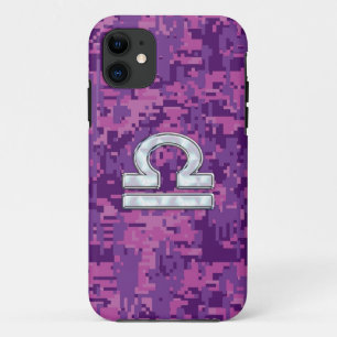 Libra Zodiac Sign auf Pink Digital Camouflage Case-Mate iPhone Hülle
