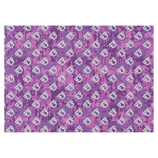 Libra Zodiac Sign auf Pink Digital Camouflage Tischdecke (Vorderseite (Horizontal))