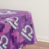 Libra Zodiac Sign auf Pink Digital Camouflage Tischdecke (Beispiel)