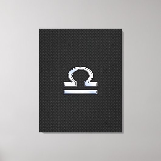 Libra Zodiac Sign auf Schwarzer Schlange Hautdekor Leinwanddruck (Vorderseite)