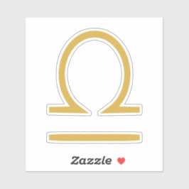 Libra Zodiac Sign Aufkleber