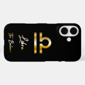 Libra Zodiac Sign, Black & Gold Case-Mate iPhone Hülle (Rückseite (Horizontal))