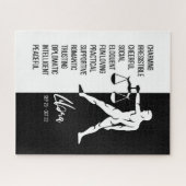 Libra Zodiac Sign, Black & White Jigsaw Puzzle (Horizontal)