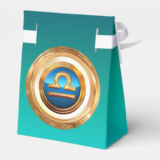Libra Zodiac Sign Geschenkschachtel (Rückseite)