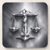 libra zodiac sign getränkeuntersetzer (Vorderseite)