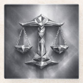 libra zodiac sign glasuntersetzer (Vorderseite)