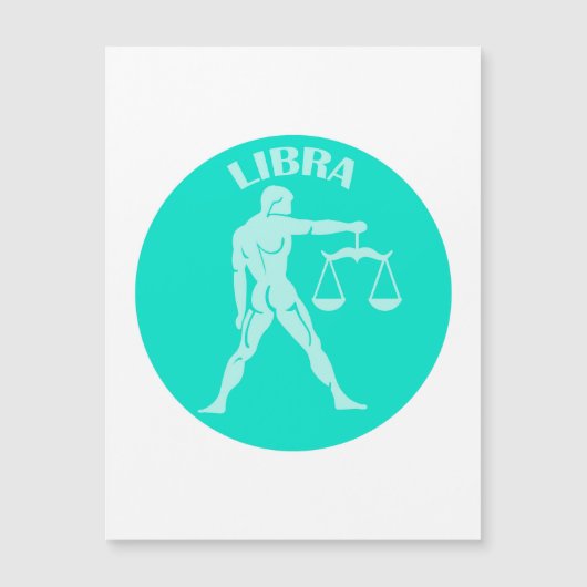 Libra, Zodiac Sign, Horoscope, Astrology Magneteinladung (Vorderseite)