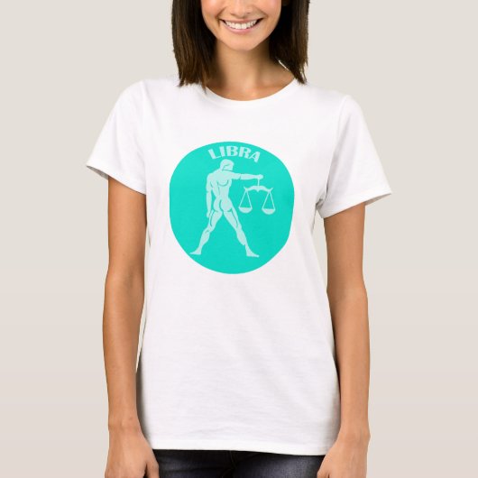Libra, Zodiac Sign, Horoscope, Astrology T-Shirt (Vorderseite)