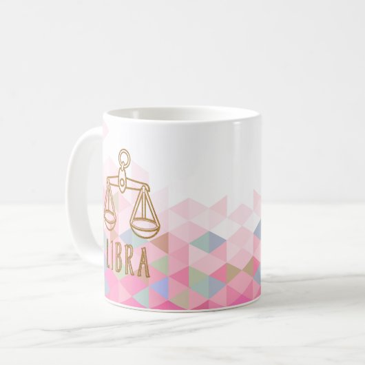 Libra Zodiac Sign Kaffeetasse (Vorderseite Links)
