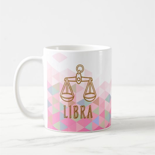 Libra Zodiac Sign Kaffeetasse (Links)