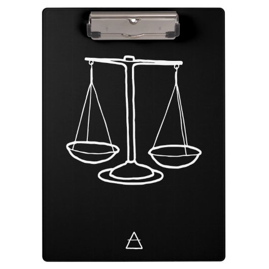 Libra Zodiac Sign -  Klemmbrett (Vorderseite)