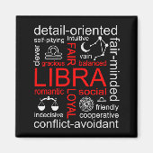 Libra Zodiac Sign Magnet (Vorne)