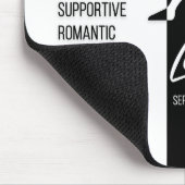 Libra Zodiac Sign Mousepad, Black & White Mousepad (Ecke)