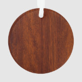 Libra Zodiac Sign on Mahogany Style Deco Ornament (Rückseite)