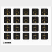 Libra Zodiac Sign Quadratischer Aufkleber (Blatt)