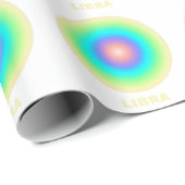 Libra Zodiac Sign Stylish Gradient Geschenkpapier (Rolleneckpunkt)
