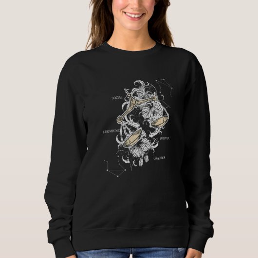 Libra Zodiac Sign   Sweatshirt (Vorderseite)