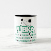 Libra Zodiac Sign Tracks Tasse (Mittel)