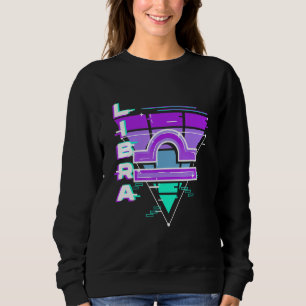 Libra Zodiac Sign Vaporwave Ästhetik 80er 90s für Sweatshirt