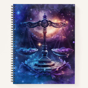 Libra Zodiac Sign Watercolor Design Notizblock