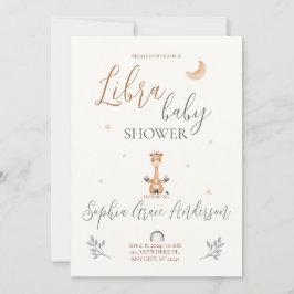 Libra Zodiac signa Baby-Dusche Einladung