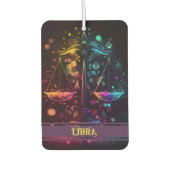 Libra Zodiac Signs Celestial Air Freshener Autolufterfrischer (Vorderseite)