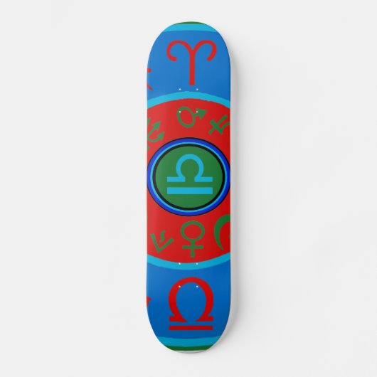 Libra Zodiac Skateboard (Vorderseite)