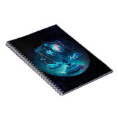Libra Zodiac Spiral Notebook Notizblock (Rechte Seite)
