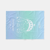 Libra Zodiac Star Name Birthdate Blue Baby Fleecedecke (Vorderseite (Horizontal))