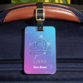 Libra Zodiac Star Sign Horoskop Constellation Gepäckanhänger