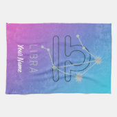 Libra Zodiac Star Sign Horoskop Constellation Geschirrtuch (Horizontal)