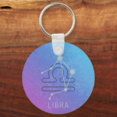 Libra Zodiac Star Sign Horoskop Constellation Schlüsselanhänger (Vorderseite)
