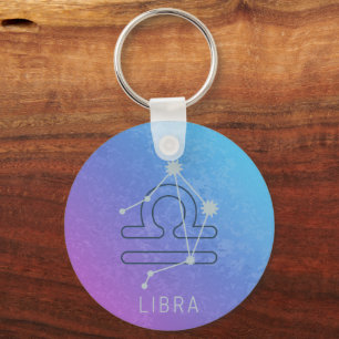 Libra Zodiac Star Sign Horoskop Constellation Schlüsselanhänger