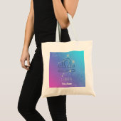 Libra Zodiac Star Sign Horoskop Constellation Tragetasche (Vorderseite (Produkt))