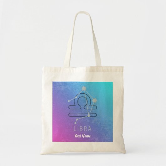 Libra Zodiac Star Sign Horoskop Constellation Tragetasche (Vorne)