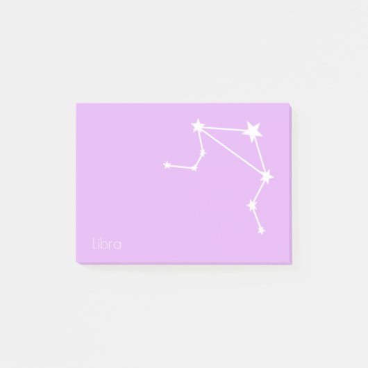 Libra Zodiac Star Sign Post-it Klebezettel (Vorderseite)