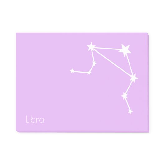 Libra Zodiac Star Sign Post-it Klebezettel
