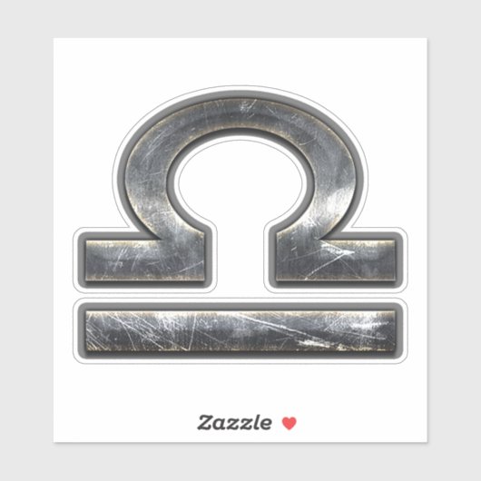 Libra Zodiac-Symbol Aufkleber (Blatt)