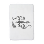 Libra Zodiac-Symbol Badematte (Vorderseite Vertikal)
