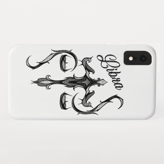 Libra Zodiac-Symbol Case-Mate iPhone Hülle (Rückseite (Horizontal))