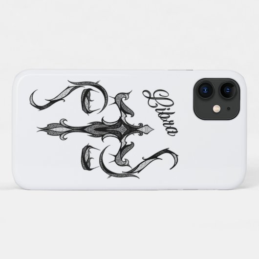 Libra Zodiac-Symbol Case-Mate iPhone Hülle (Rückseite (Horizontal))