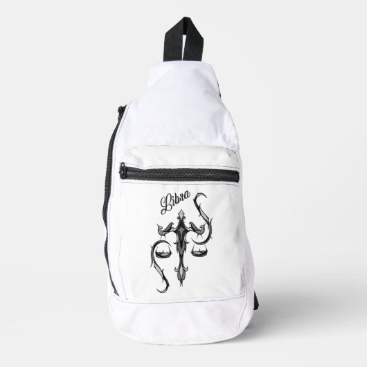 Libra Zodiac-Symbol Crossbody Bag (Vorderseite)