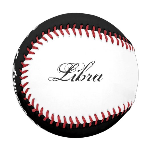 Libra Zodiac Symbol Element von Kenneth Yoncich Baseball (Vorderseite Links)
