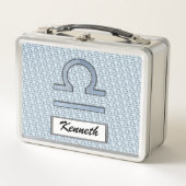 Libra Zodiac Symbol Element von Kenneth Yoncich Metall Brotdose (Vorderseite)