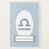 Libra Zodiac Symbol Element von Kenneth Yoncich Planer (Rückseite)