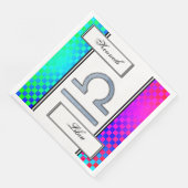 Libra Zodiac Symbol Element von Kenneth Yoncich Serviette (Ecke)