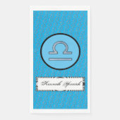 Libra Zodiac Symbol Element von Kenneth Yoncich Serviette (Vorderseite)